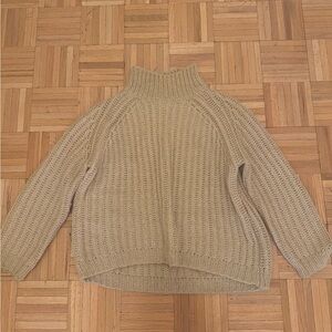 Blank NYC Chunky Cream Turtleneck Sweater